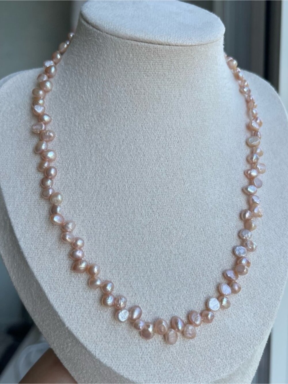 Freshwater Pearl Necklace in Blush Pink - Elegant Women’s Jewelry 72